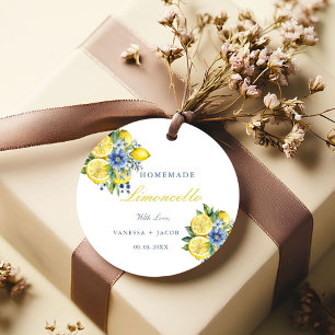Etiquetas Para Recuerdos Favoritos de citrus caseros Limoncello Lemon Weddi