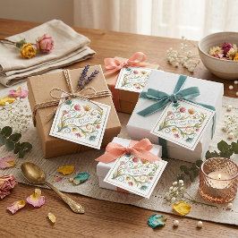 Etiquetas Para Recuerdos Fe Esperanza Amor floral