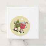 Etiquetas Para Recuerdos Feelin Jolly Christmas Tree Coffee Lover Winter<br><div class="desc">Feelin Jolly Christmas Tree Coffee Lover Winter</div>