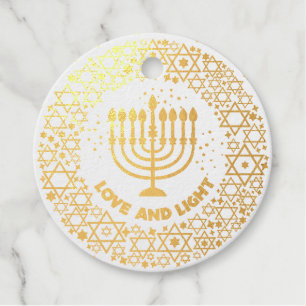 Etiquetas Para Recuerdos Felices estrellas de Hannukah menorah
