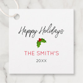 Etiquetas Para Recuerdos Felices Fiestas Nombre Año Regalo de Navidades fes