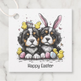 Etiquetas Para Recuerdos Felices perros montañeses de Pascua