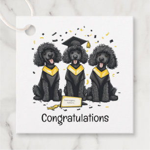 Etiquetas Para Recuerdos Felicitaciones Perros de canapé estándar de gradua