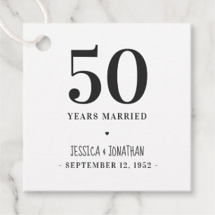 Etiquetas Para Recuerdos Feliz aniversario de Boda Personalizado simple