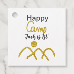 Etiquetas Para Recuerdos Feliz camping camper un cumpleaños niños sol de or