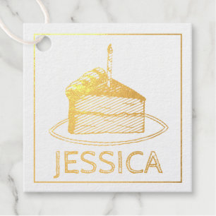 Etiquetas Para Recuerdos Feliz cumpleaños Fiesta Capa de Pastel de Vela
