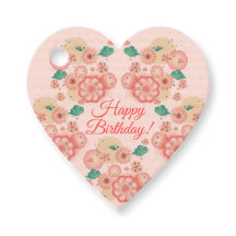 Feliz Cumpleaños - Jardín de Flores de Durazno Pri