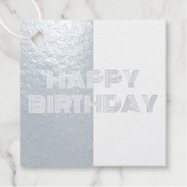 Etiquetas Para Recuerdos Feliz Cumpleaños Op Art Moda Mínima Simple Elegant