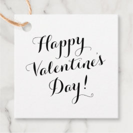 Etiquetas Para Recuerdos Feliz Día de San Valentín, caligrafía de escritura