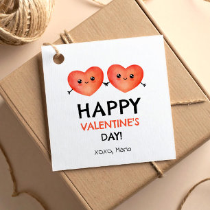 Etiquetas Para Recuerdos Feliz Día de San Valentín con amigos del corazón d