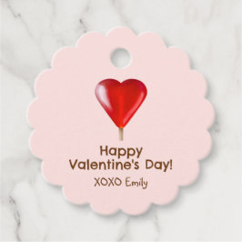 Etiquetas Para Recuerdos Feliz Día de San Valentín con latigazos de corazón