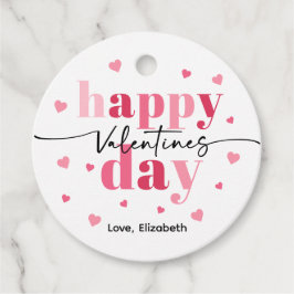 Etiquetas Para Recuerdos Feliz Día de San Valentín de galletas tratadas con