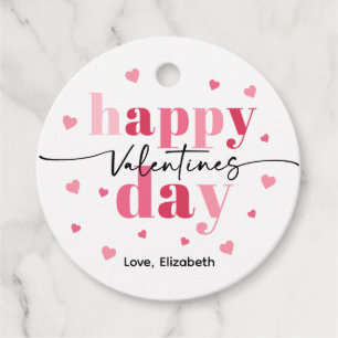 Etiquetas Para Recuerdos Feliz Día de San Valentín de galletas tratadas con