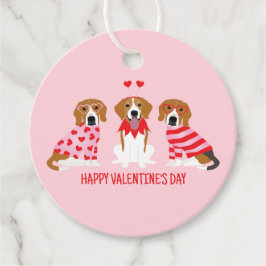Etiquetas Para Recuerdos Feliz Día de San Valentín Perros Beagle