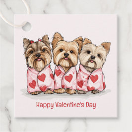 Etiquetas Para Recuerdos Feliz Día de San Valentín Perros Terribles de York