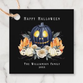 Etiquetas Para Recuerdos Feliz Halloween Spooky Samhain Pumpkins Crystals