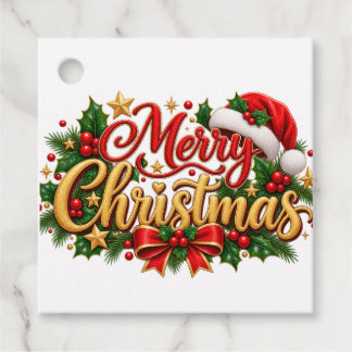 Etiquetas Para Recuerdos Feliz Navidad Holly