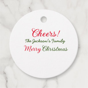 Etiquetas Para Recuerdos feliz navidad salud add nombre familia texto foto 