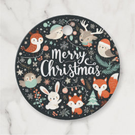 Etiquetas Para Recuerdos Feliz Navidad, zorras y conejos favorecen a las et