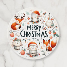 Etiquetas Para Recuerdos Feliz Navidad, zorras y conejos favorecen a las et