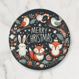 Etiquetas Para Recuerdos Feliz Navidad, zorras y conejos favorecen a las et