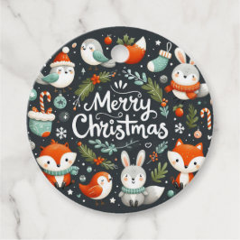 Etiquetas Para Recuerdos Feliz Navidad, zorras y conejos favorecen a las et