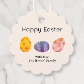 Etiquetas Para Recuerdos Feliz Pascua Huevos de Pastel Personalizados Famil