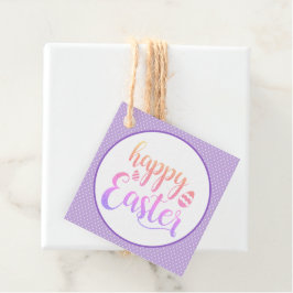 Etiquetas Para Recuerdos Feliz Pascua Púrpura Pascua Fiesta de caza de huev