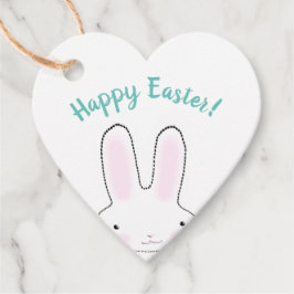 Etiquetas Para Recuerdos Feliz Pascua verde azulado lindo guión de personal