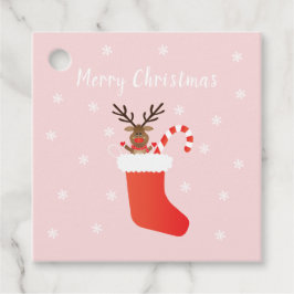 Etiquetas Para Recuerdos Feliz Reno De Navidad En Un Estúpido