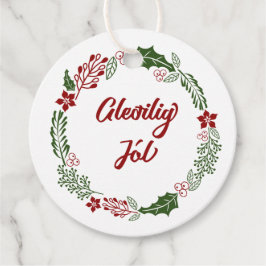 Etiquetas Para Recuerdos Feroese Feliz Navidad, Gleðilig Jól, Personalizado