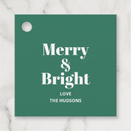 Etiquetas Para Recuerdos Festividad de Navidades merry y brillantes