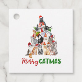 Etiquetas Para Recuerdos Festividades de los Navidades del gato del árbol d