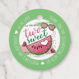 Etiquetas Para Recuerdos Fiesta de 2º cumpleaños de la sandía personalizada