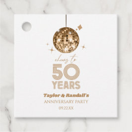 Etiquetas Para Recuerdos Fiesta de 50 años de aniversario Boda