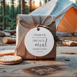 Etiquetas Para Recuerdos Fiesta de Agradecimiento de Compromiso