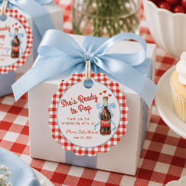 Etiquetas Para Recuerdos Fiesta de Baby Shower 'Roja y Azul, Lista para Nac