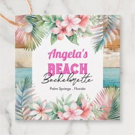 Etiquetas Para Recuerdos Fiesta de bachillerato de playa tropical