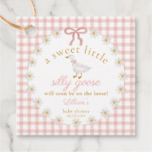 Fiesta de Bebé Silly Goose Pink Gingham Cottagecor