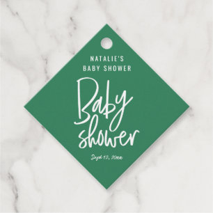 Etiquetas Para Recuerdos Fiesta de bienvenida al bebé escrita mano moderna