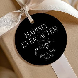 Etiquetas Para Recuerdos Fiesta de Boda Después de Felices para Siempre Rec
