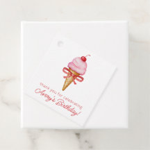 Fiesta De Cono De Crema De Hielo Rosado De Color D