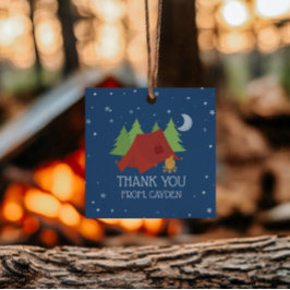 Etiquetas Para Recuerdos Fiesta de cumpleaños de Camping