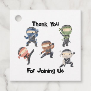 Etiquetas Para Recuerdos Fiesta de cumpleaños de guerreros de Ninja