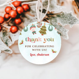 Etiquetas Para Recuerdos Fiesta de cumpleaños de invierno para navidades