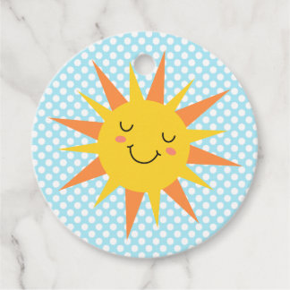 Etiquetas Para Recuerdos Fiesta de cumpleaños de la brújula Sunshine sonrie