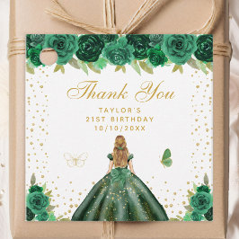 Etiquetas Para Recuerdos Fiesta de cumpleaños de la Princesa de la Bandera 