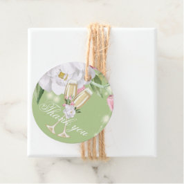 Etiquetas Para Recuerdos Fiesta de cumpleaños de Luxury Champagne Gracias