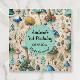 Etiquetas Para Recuerdos Fiesta de cumpleaños de Mushrooms Fairyland