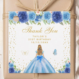 Etiquetas Para Recuerdos Fiesta de cumpleaños de Princesa Princesa Floral A